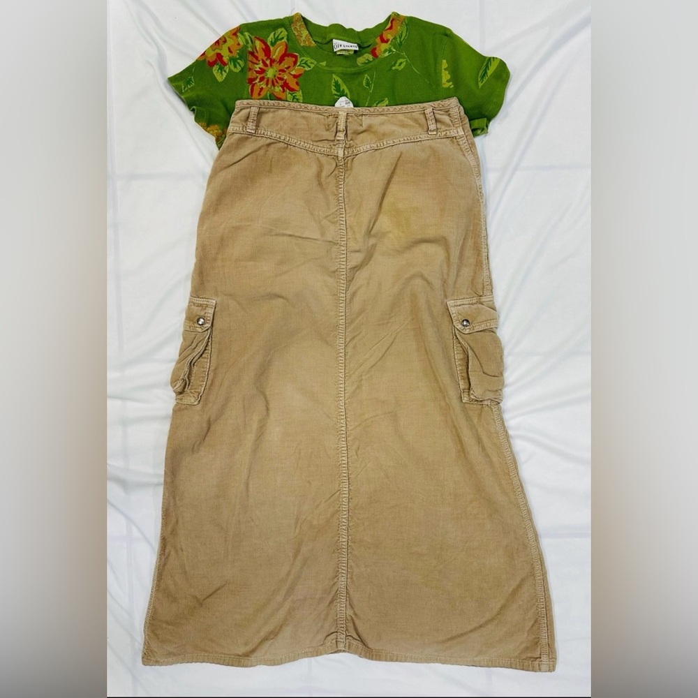 VTG Y2K Billy Blues Corduroy Cargo Utility Skirt size 9 - Picture 2 of 4